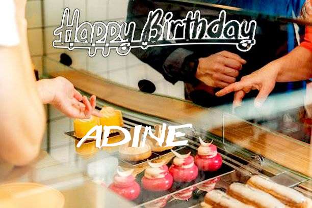 Happy Birthday Adine Cake Image
