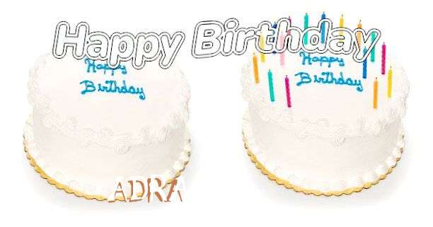 Happy Birthday Adra Cake Image