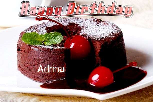 Happy Birthday Adrina Cake Image