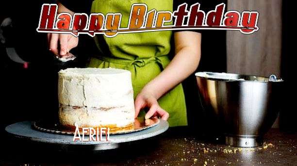 Happy Birthday Aeriel Cake Image