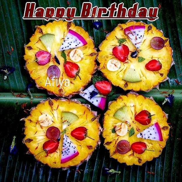 Happy Birthday Afiya Cake Image