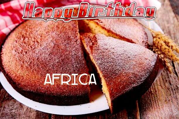 Happy Birthday Africa Cake Image