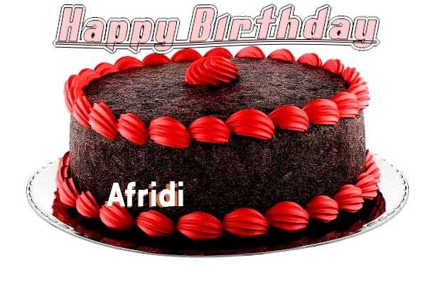 Happy Birthday Cake for Afridi