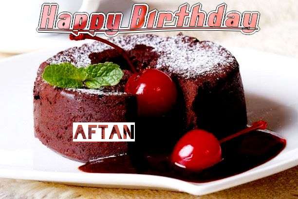 Happy Birthday Aftan Cake Image