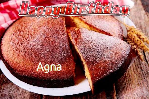 Happy Birthday Agna Cake Image