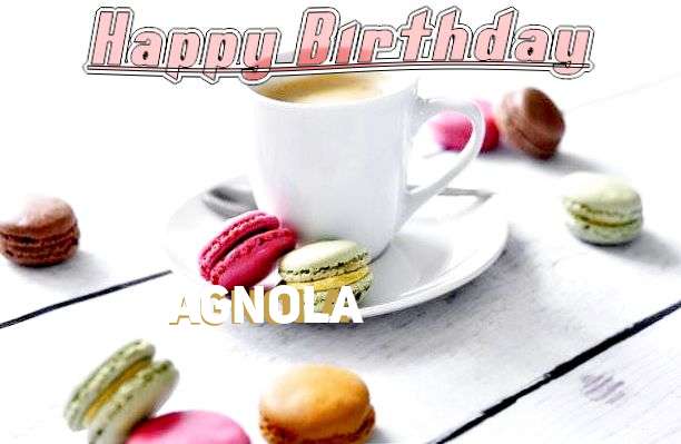 Happy Birthday Agnola Cake Image