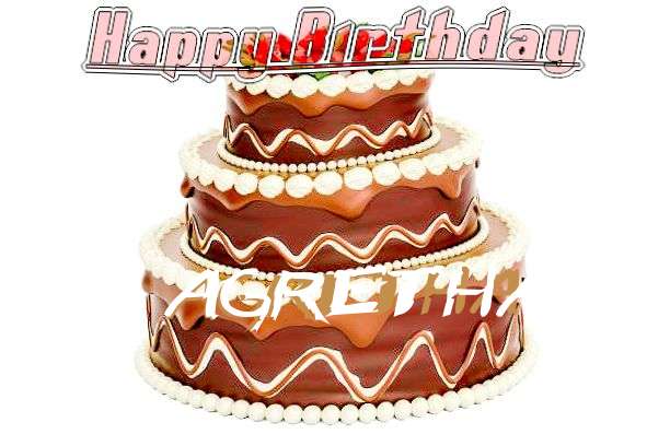 Happy Birthday Cake for Agretha