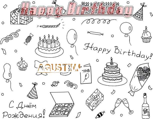 Happy Birthday Cake for Agustina