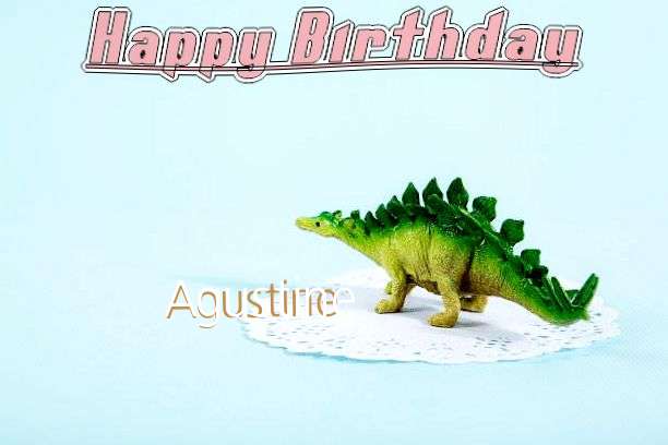 Happy Birthday Agustine Cake Image