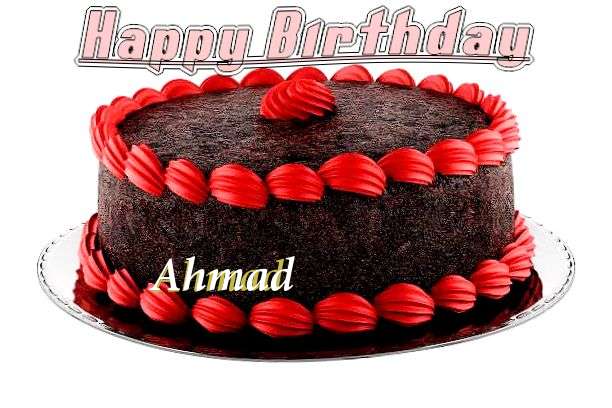 Happy Birthday Cake for Ahmad