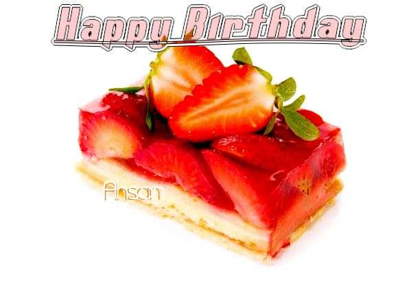 Happy Birthday Cake for Ahsan