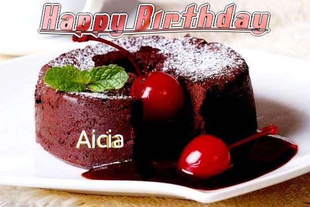Happy Birthday Aicia Cake Image