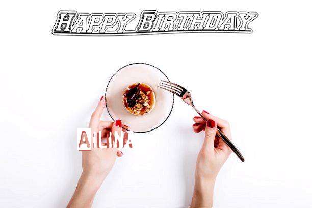 Happy Birthday Cake for Ailina