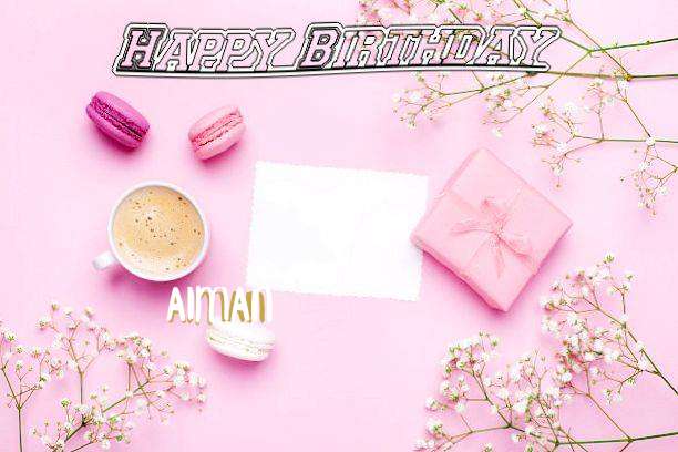 Happy Birthday Aiman Cake Image