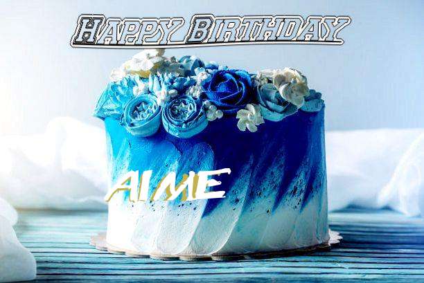 Happy Birthday Aime Cake Image