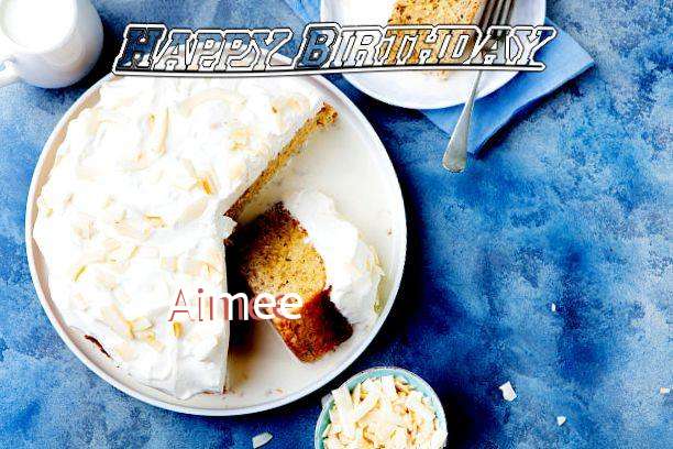 Happy Birthday Aimee Cake Image