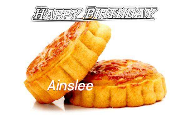 Birthday Wishes with Images of Ainslee
