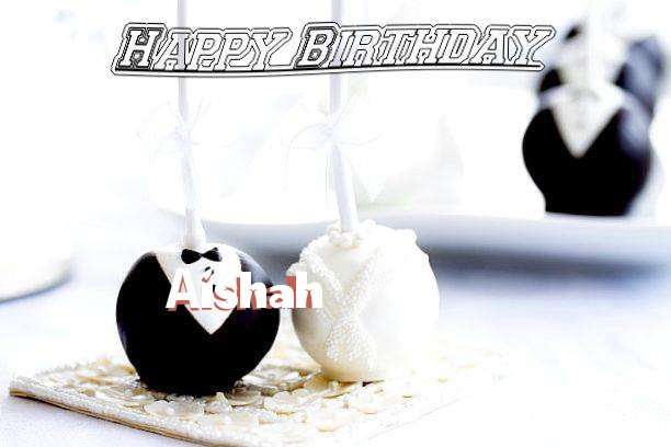 Happy Birthday Aishah Cake Image