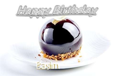 Happy Birthday Cake for Basim
