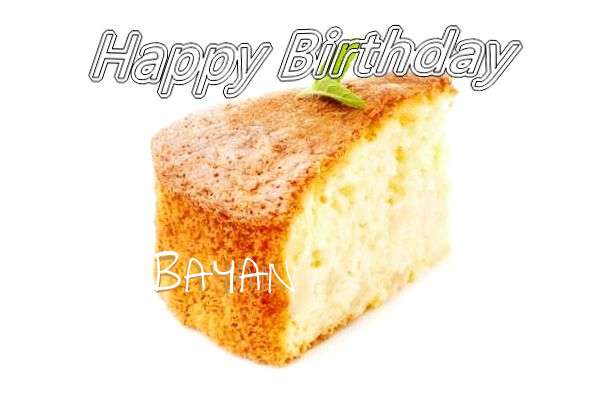 Birthday Wishes with Images of Bayan