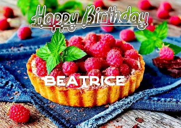 Happy Birthday Beatrice Cake Image