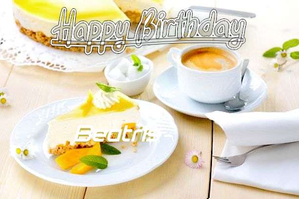 Happy Birthday Beatris Cake Image