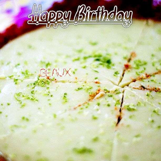 Happy Birthday Beaux Cake Image