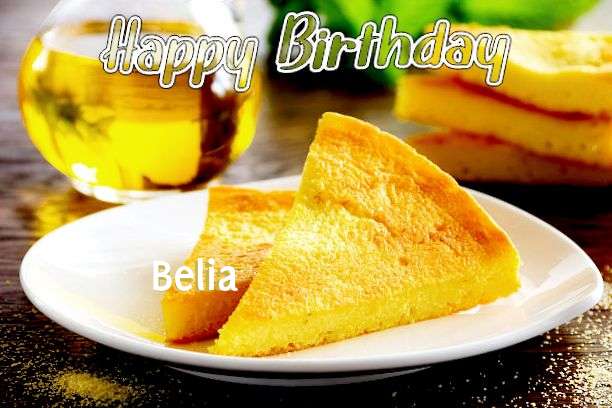 Happy Birthday Belia Cake Image
