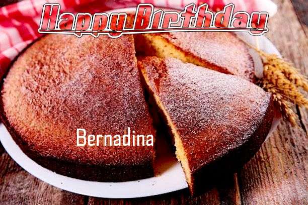 Happy Birthday Bernadina Cake Image