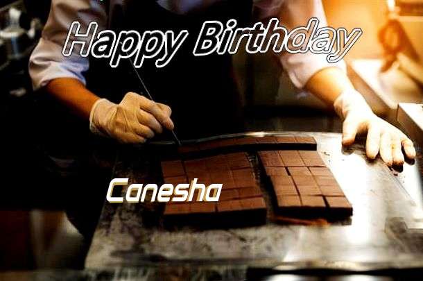 Birthday Wishes with Images of Canesha