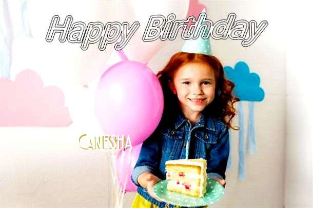 Happy Birthday Canesha Cake Image