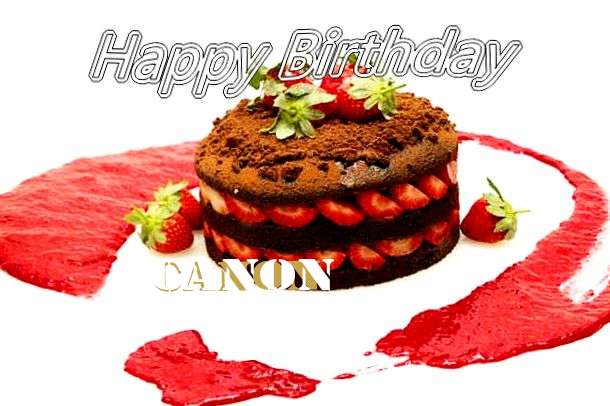 Happy Birthday Canon Cake Image