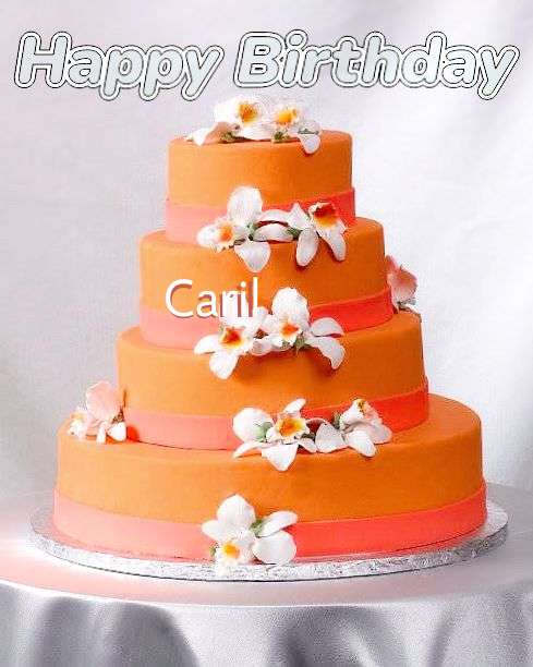 Happy Birthday Caril Cake Image