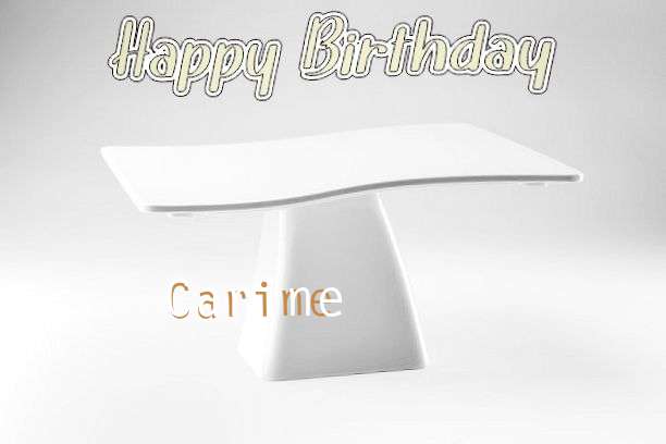 Birthday Wishes with Images of Carine
