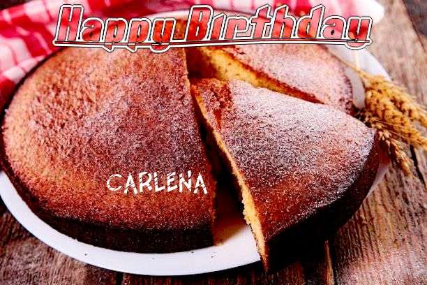 Happy Birthday Carlena Cake Image