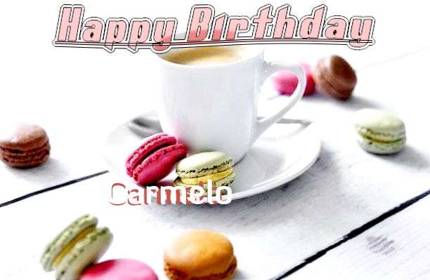 Happy Birthday Carmelo Cake Image