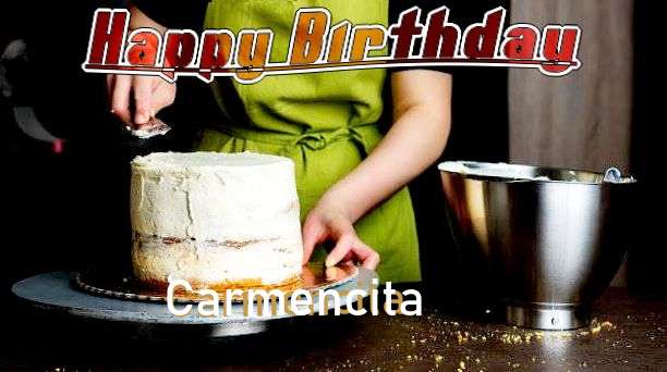 Happy Birthday Carmencita Cake Image