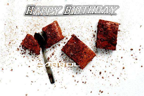 Happy Birthday Carrol Cake Image