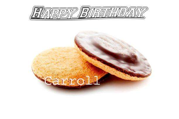 Happy Birthday Carroll Cake Image