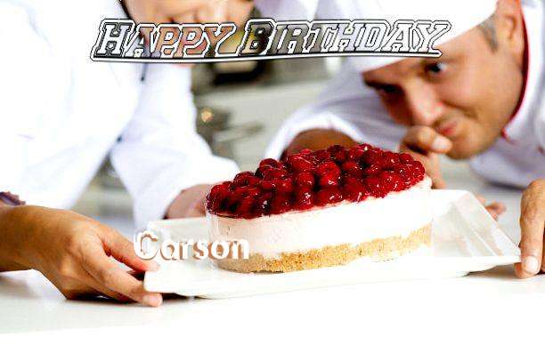 Happy Birthday Wishes for Carson