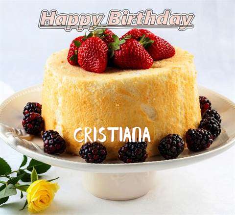 Happy Birthday Cristiana Cake Image