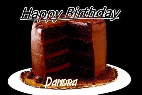Happy Birthday Dandra Cake Image