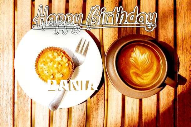 Happy Birthday Dania Cake Image