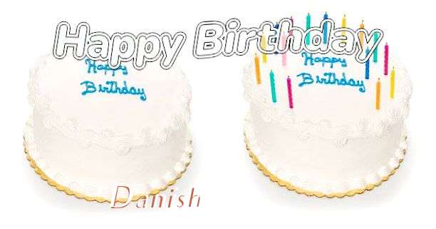 Happy Birthday Danish Cake Image