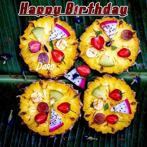 Happy Birthday Darb Cake Image