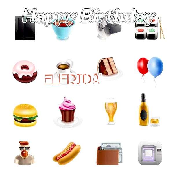 Happy Birthday Elfrida Cake Image