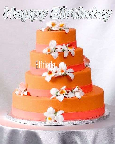 Happy Birthday Elfrieda Cake Image