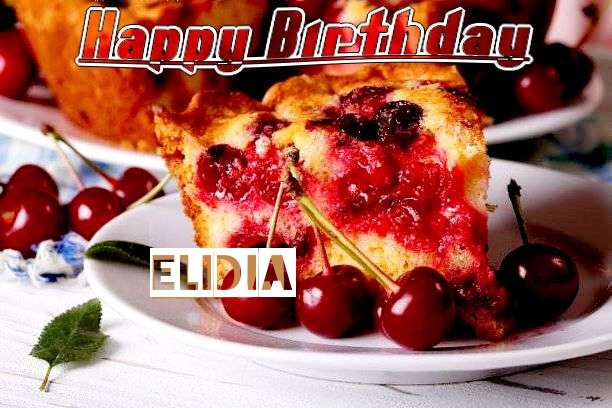 Happy Birthday Elidia Cake Image