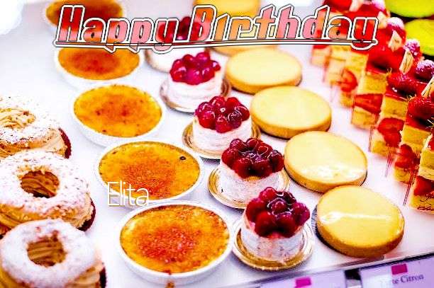 Happy Birthday Elita Cake Image