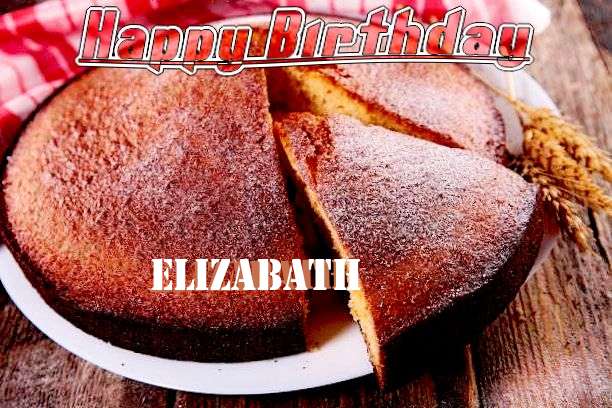 Happy Birthday Elizabath Cake Image